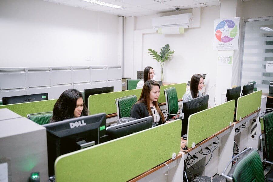 A 611 Global technical team at work in the Philippines